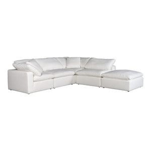 Clay Dream Modular Sectional Livesmart Fabric White