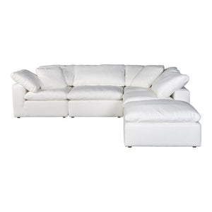 Clay Dream Modular Sectional Livesmart Fabric White