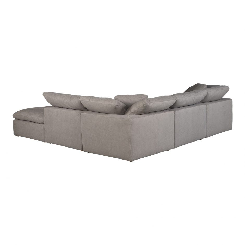 Clay Dream Modular Sectional Livesmart Fabric Light Grey