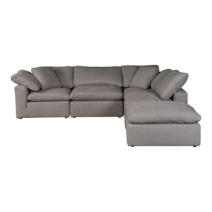 Clay Dream Modular Sectional Livesmart Fabric Light Grey