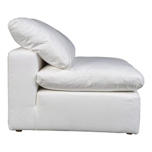 Terra Condo Slipper Chair Livesmart Fabric White