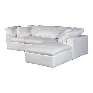 Terra Condo Lounge Modular Sectional Livesmart Fabric White