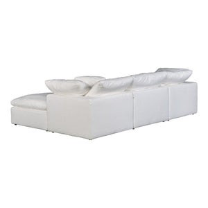 Terra Condo Lounge Modular Sectional Livesmart Fabric White