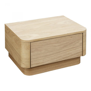 Round Off Nightstand Oak