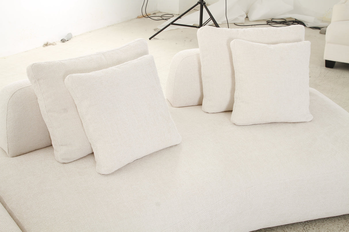 Lyssa Off-White Sectional -2 Seater