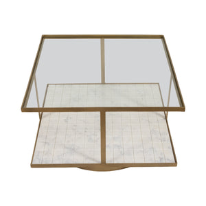 30" Rennovoir Coffee Table, Gold