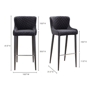 Etta Barstool Dark Grey