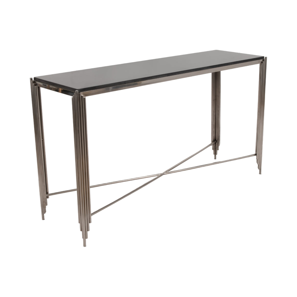 54" Aldine Stainless Steel Console Table