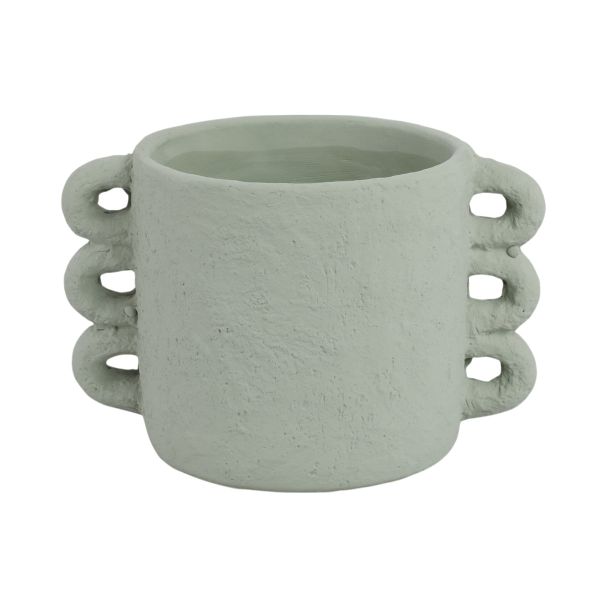 10" Arch Handle Planter, Green