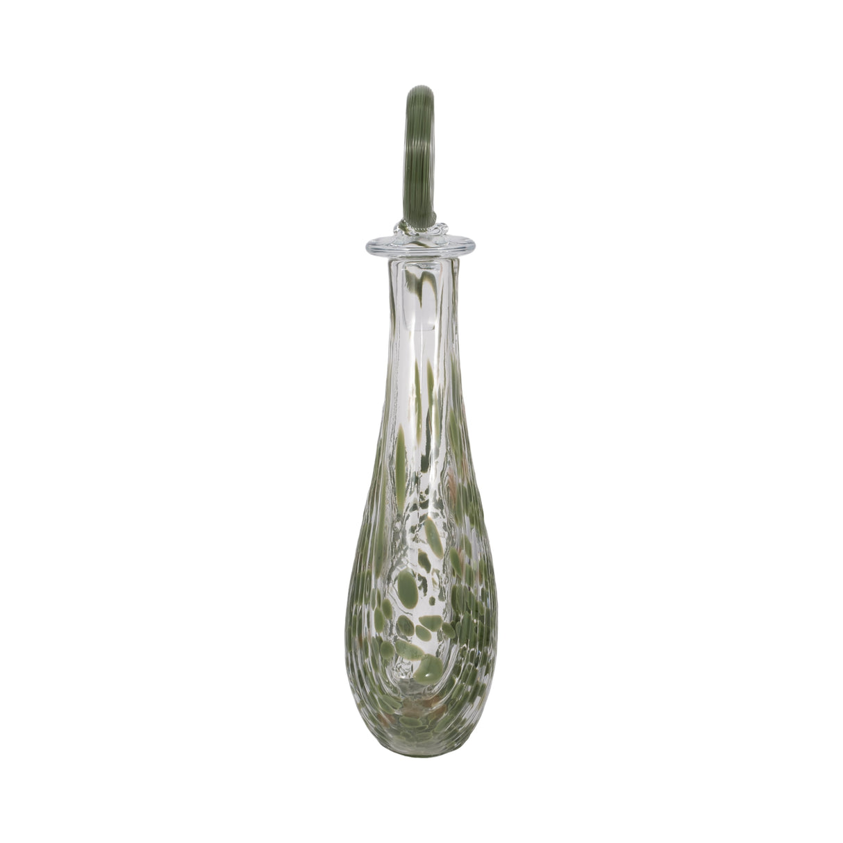 20" Curran Art Glass Bottle, Green