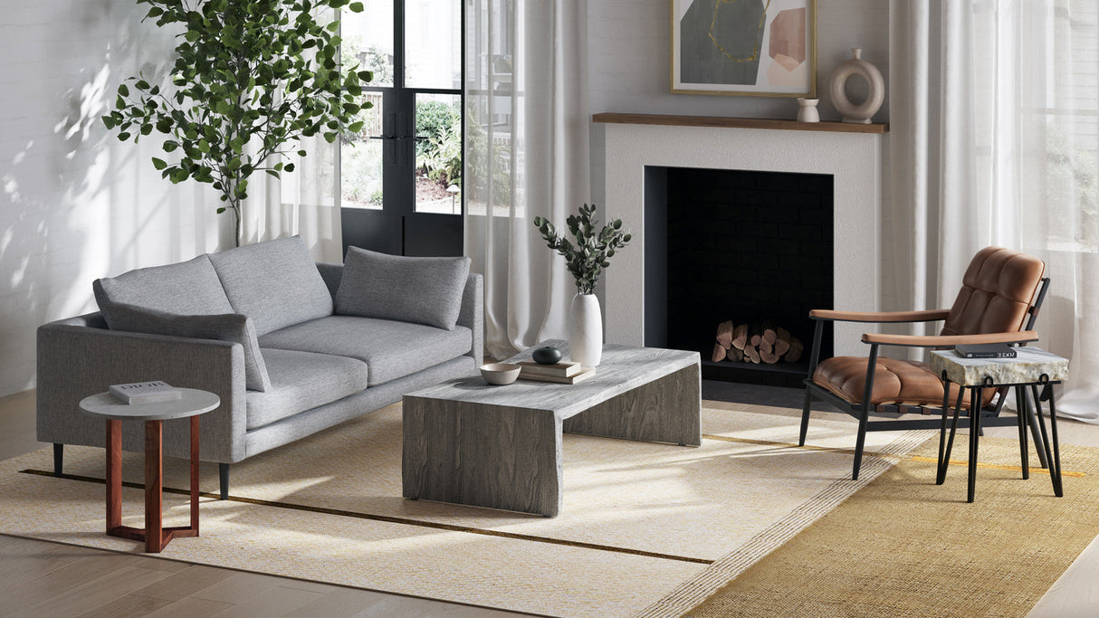 Tyrell Coffee Table Grey Sandblast