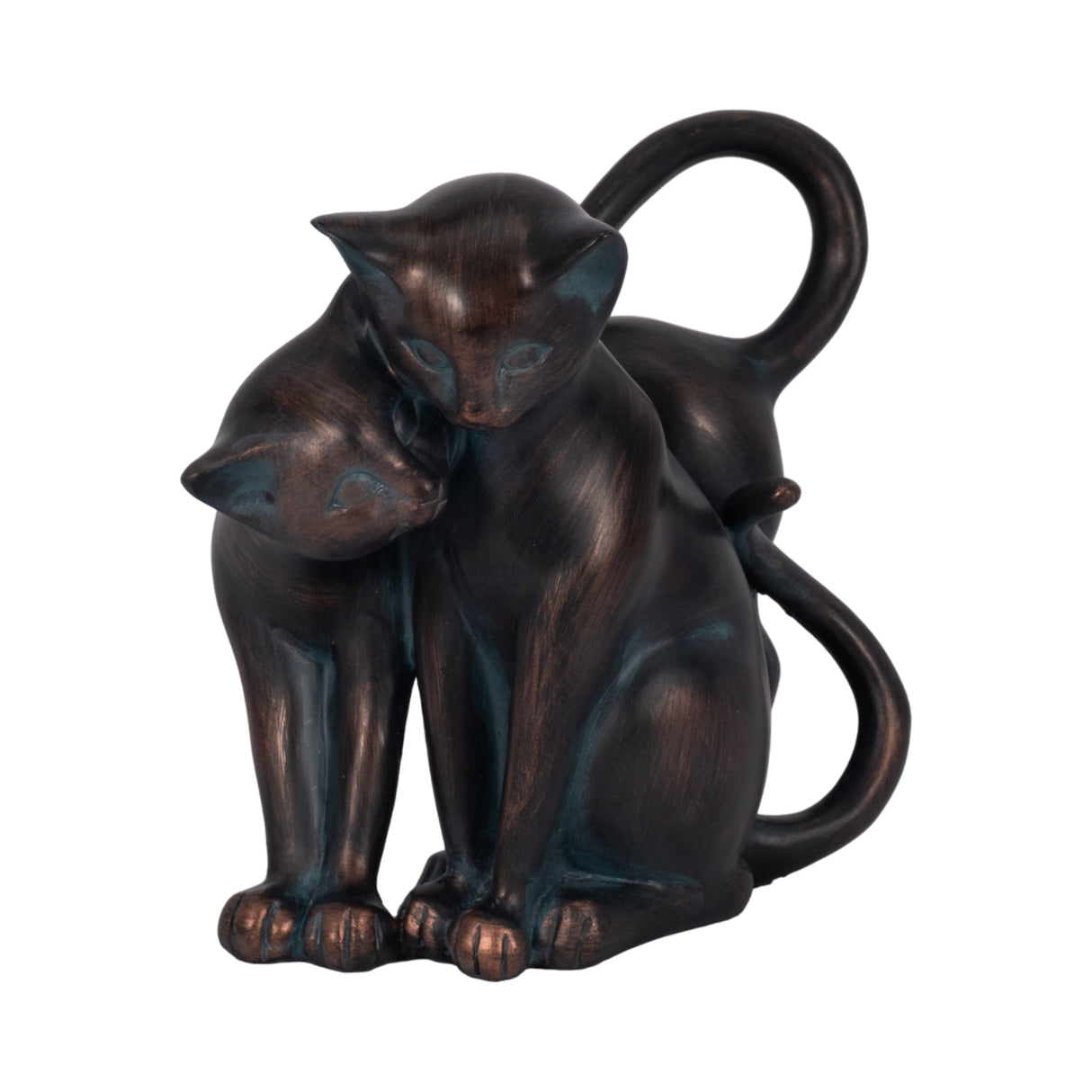 7" Cuddling Cats, Bronze