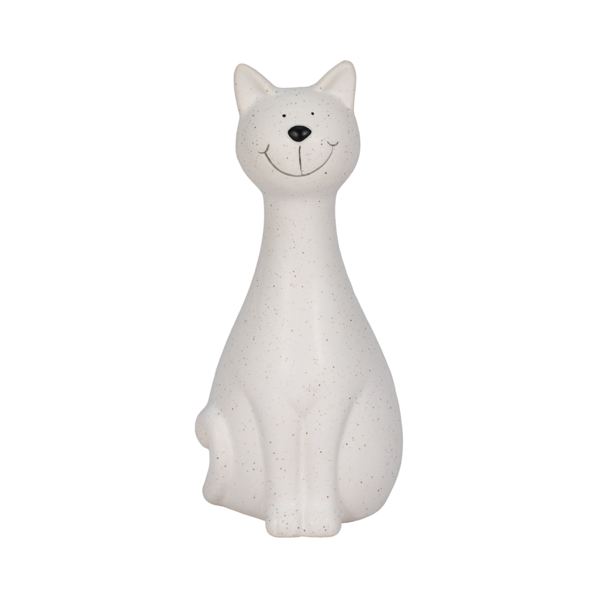 8" Skinny Sitting Kitty, White