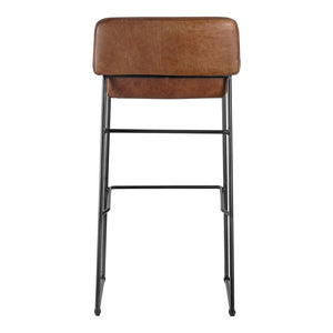 Starlet Barstool Open Road Brown Leather-M2