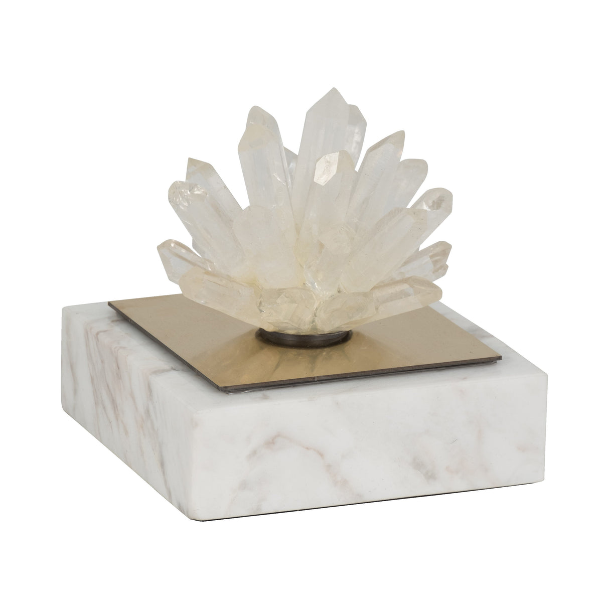 4" Julia Short Crystal And Marble Block