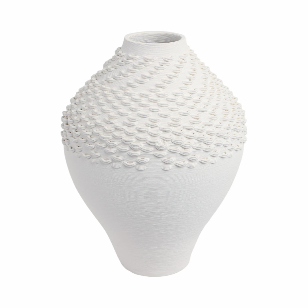 13" Arroyo Lrg Oversized 3d Prntd Porcelain Vase