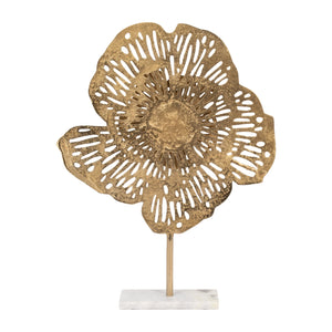 23" Salma Large Gold Flower Statuary