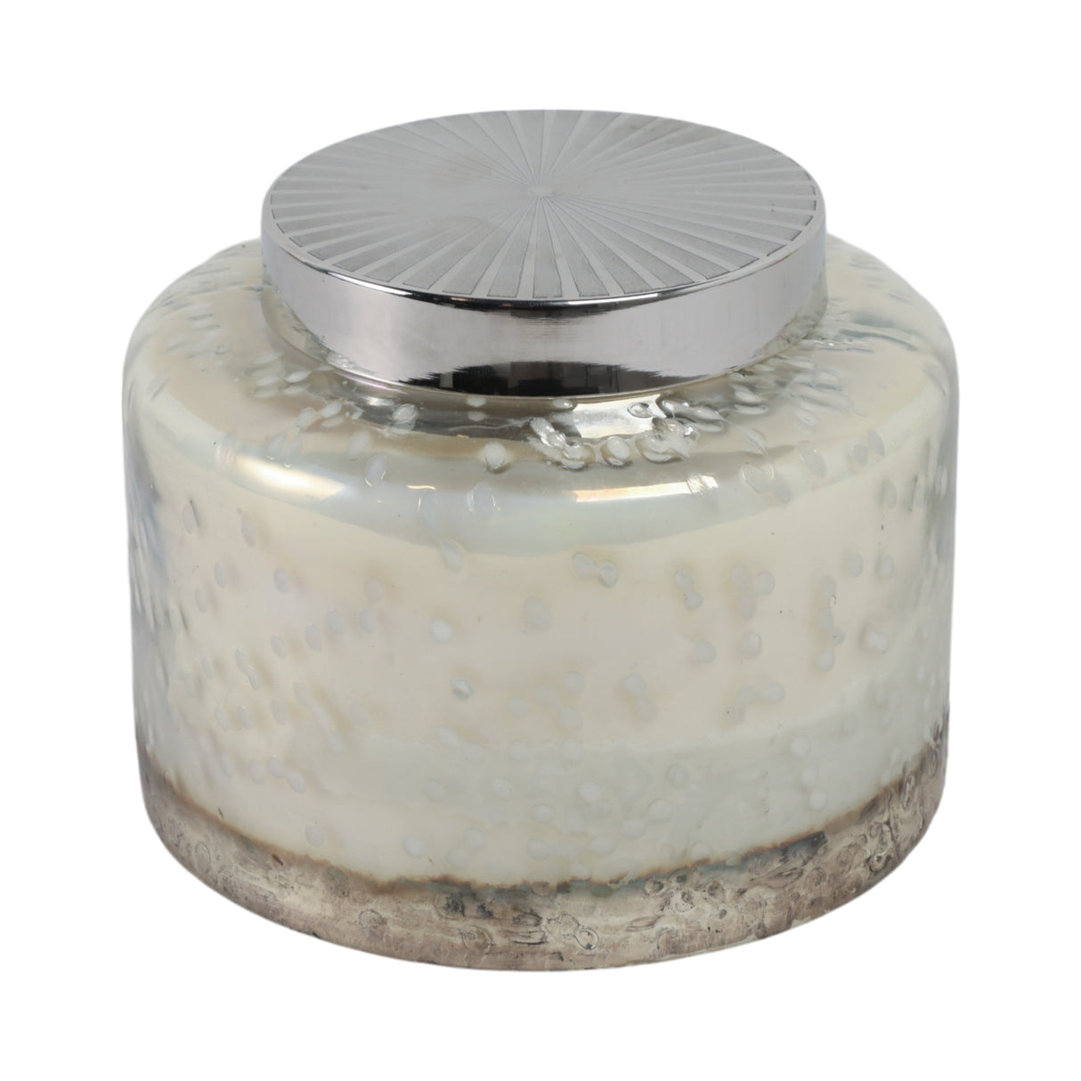 7" 71 Oz Lavender Speckle Lidded Candle, Lt Blue/s