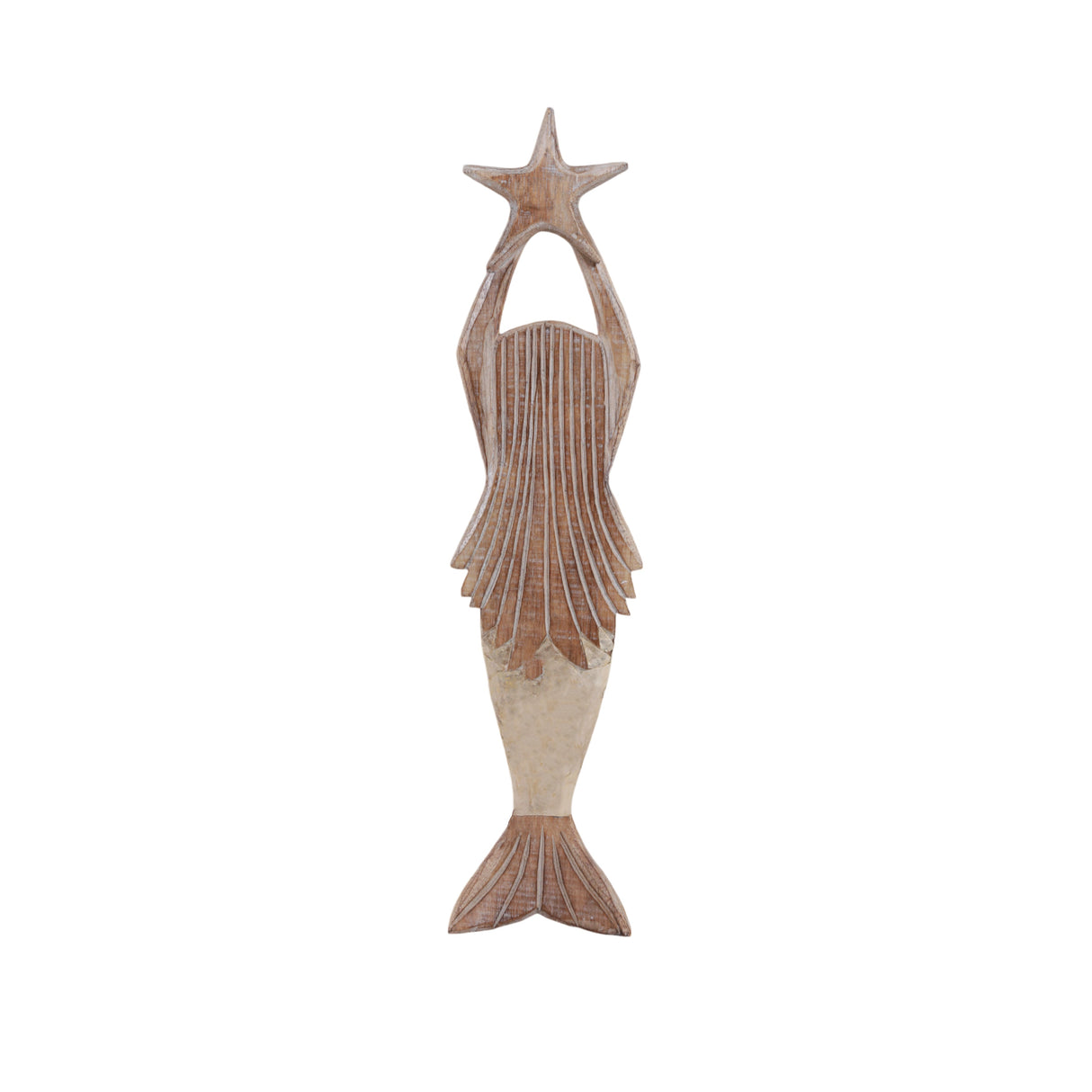 24" Mermaid Gold Capiz Tail, Natural