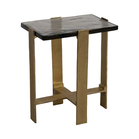 24" Kelpine Tall Gold Accent Table