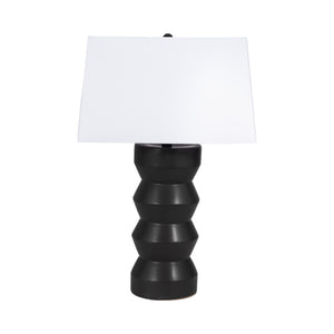 28" Totem Table Lamp, Black