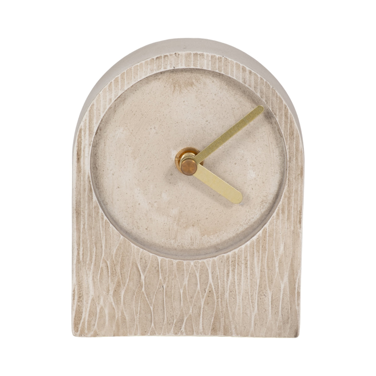 5" Arch Table Clock, Ivory