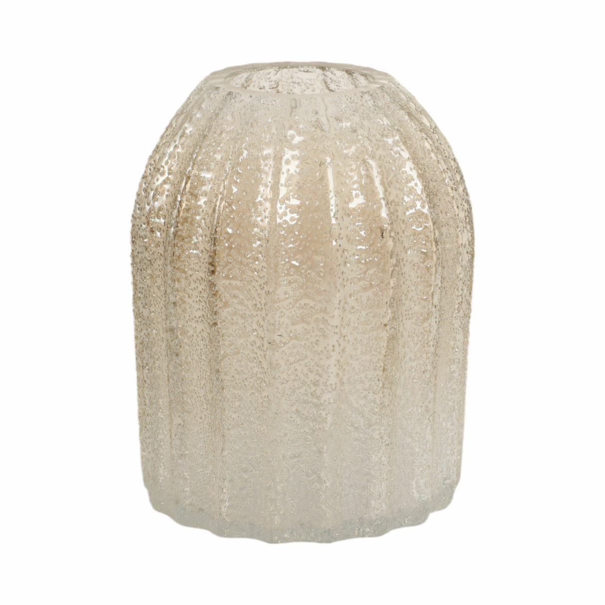 8" CAVIAR SMALL ARTISAN BLOWN GLASS VASE