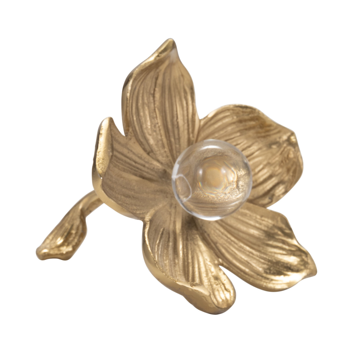 7" Rommie Gold Flower