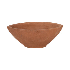 10" Tapered Terracotta Bowl, Natural