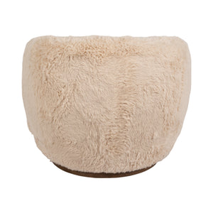 Roundback Swivel Chair, Sand