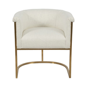 24" Vieira Accent Chair, Beige