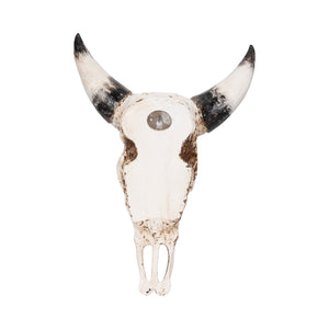 19" Western Bull Skull, Brown