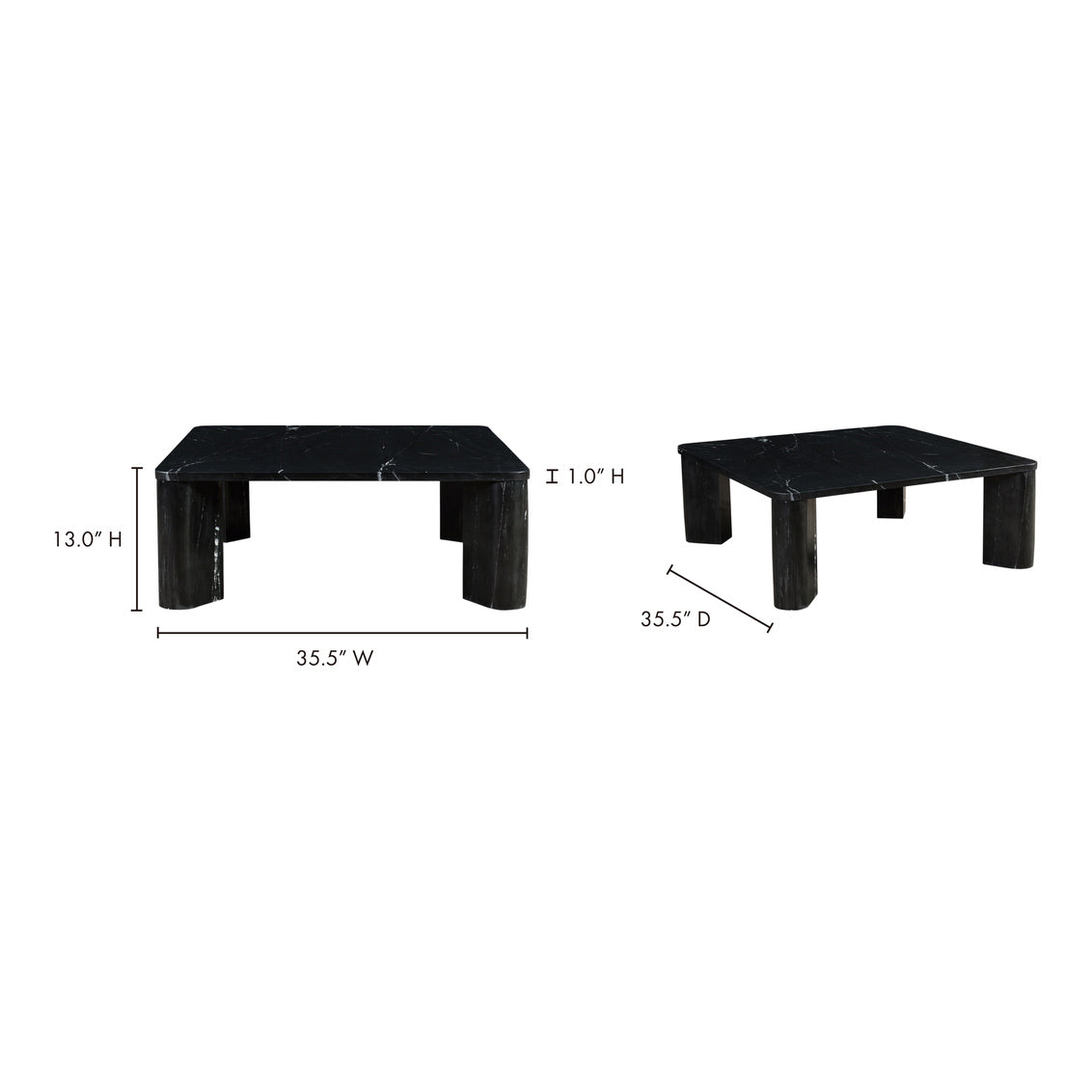 Segment Coffee Table Jetty Black Matrix