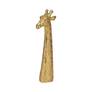 13" Giraffe Head Tabletop Decor, Gold