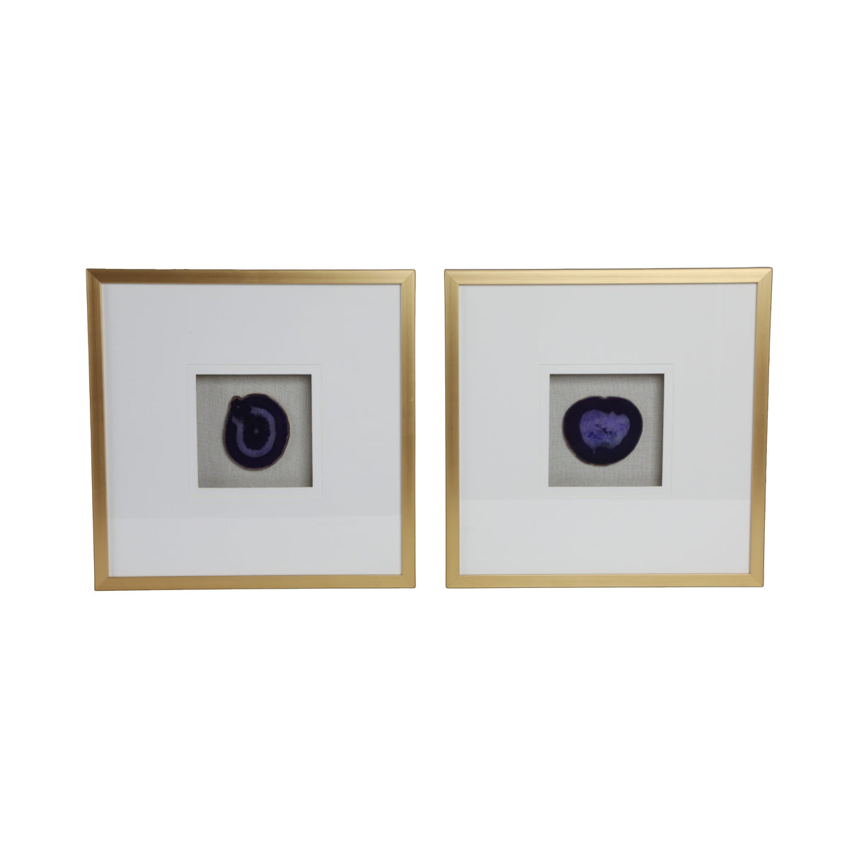 20X20 S/2 FRAMED AGATE, PURPLE