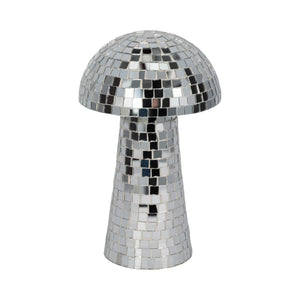 10" Mosaic Mushroom, Silver