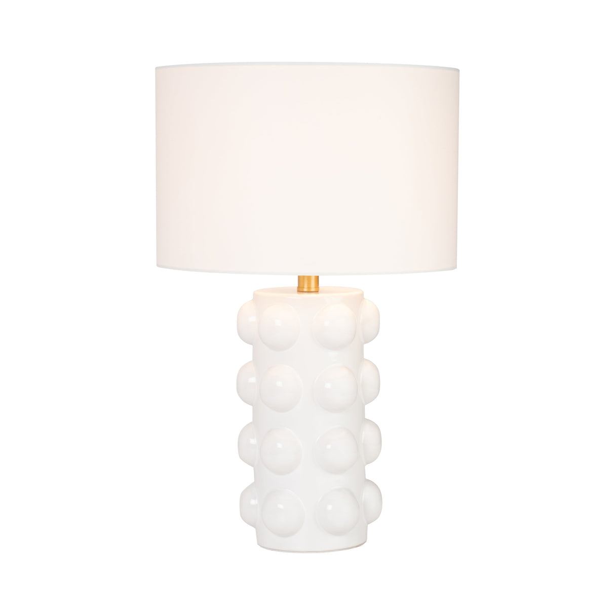 Ceramic 22" Bubble Table Lamp, White