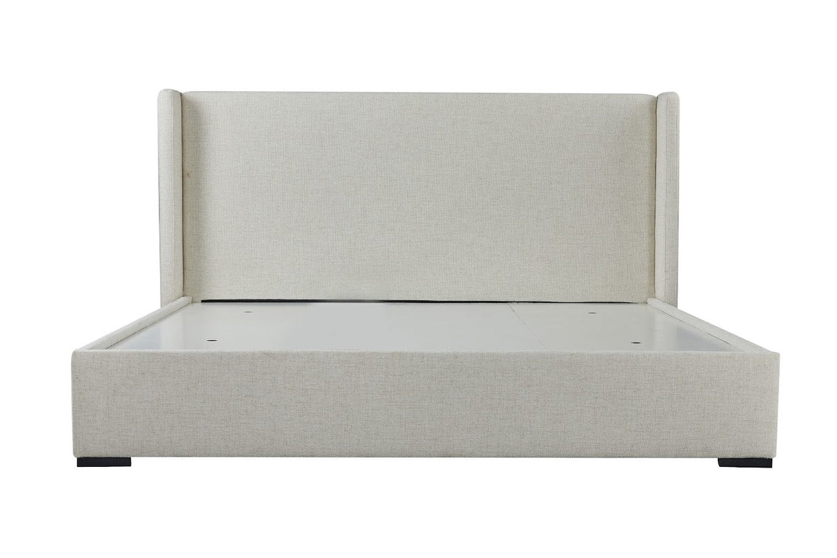 Bisque Beige Upholstered Bed