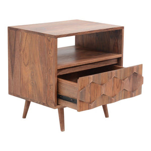 O2 Nightstand Brown