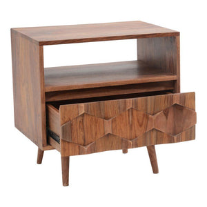 O2 Nightstand Brown