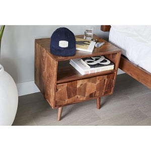 O2 Nightstand Brown