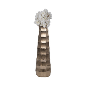 20" Terini Small Metal Vase, Gold