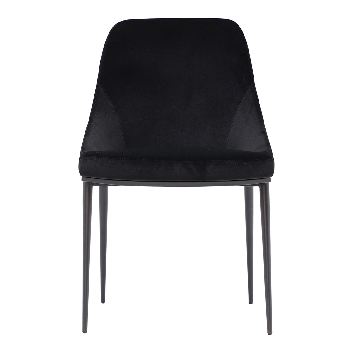 Sedona Dining Chair Shadowed Black Velvet-M2