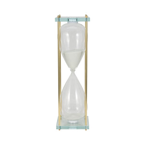 24" Reynolds Medium White & Gold Hourglass