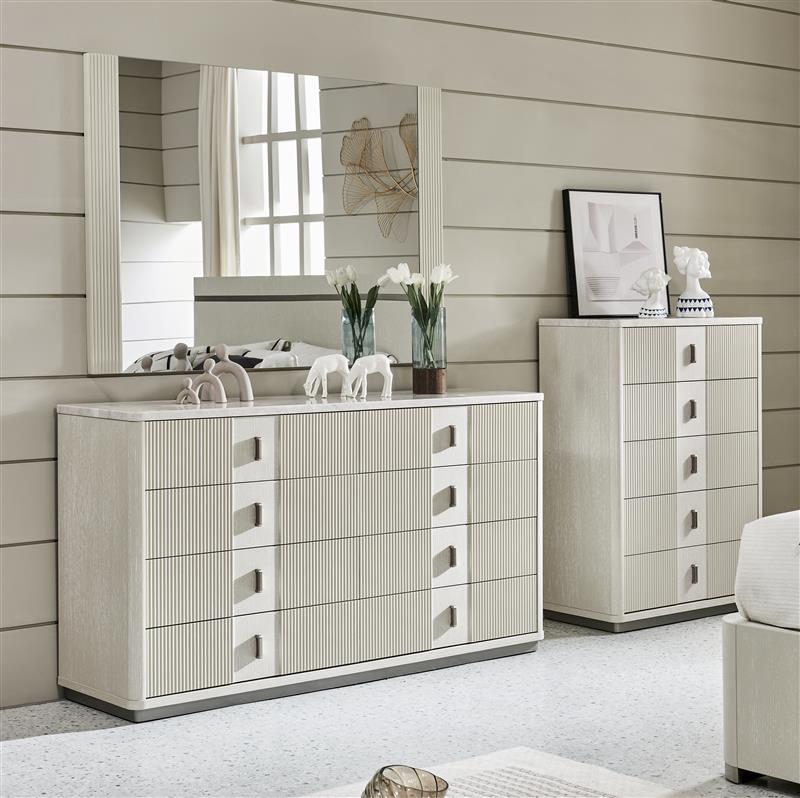 Natural Harmony Off-White Dresser Table