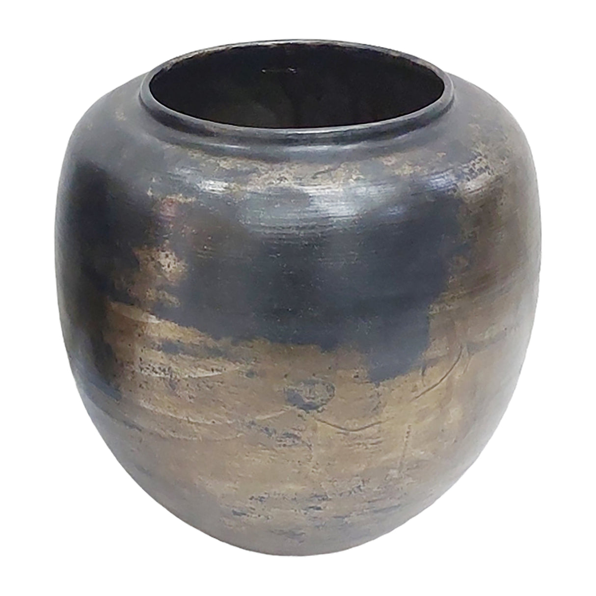 12" Maine Small Acid Wash Metal Vase