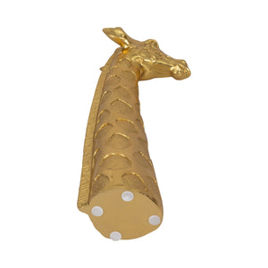 13" Giraffe Head Tabletop Decor, Gold