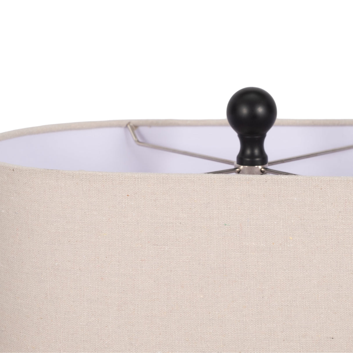 21" Open Cut-out Table Lamp, Black