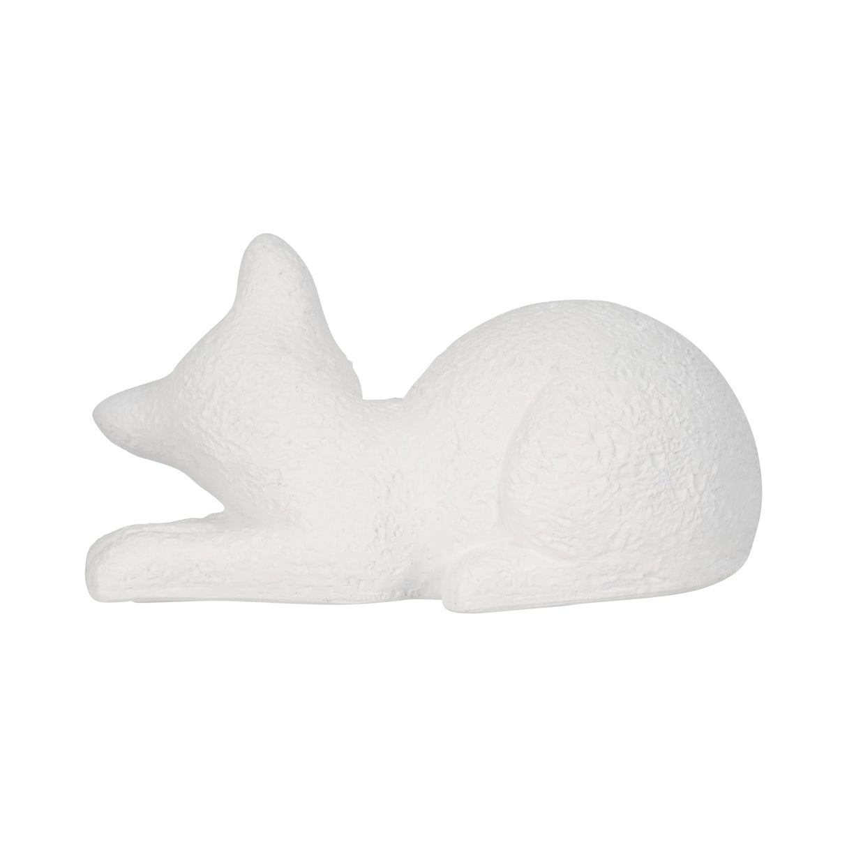 7" Sleeping Kitty, White