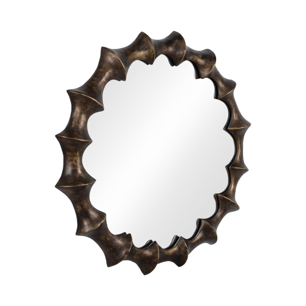 35" Operose Mirror , Bronze